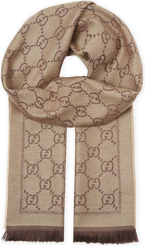 Wool scarf Gucci Brown in Wool .